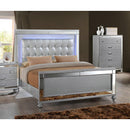  New Classic Furniture Valentino BA9698S Twin Upholstered Bed - Silver IMAGE 1
