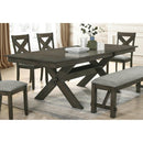  New Classic Furniture Gulliver D1902-10 Dining Table - Rustic Brown IMAGE 1