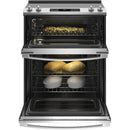  GE 30-inch Slide-in Electric Range with True European Convection Technology JSS86SPSS IMAGE 3