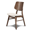  New Classic Furniture Oscar D1651 Wood Back Dining Chair - Walnut IMAGE 3