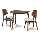  New Classic Furniture Oscar D1651 Corner Dining Table - Walnut IMAGE 5