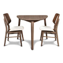  New Classic Furniture Oscar D1651 Corner Dining Table - Walnut IMAGE 6