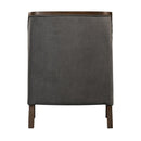  Elements International Hopkins UHK526101E Accent Chair - Charcoal/Espresso IMAGE 4