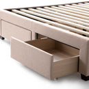  Color_Oat  Size_Queen  -- Watson Platform Bed Base - Oat (Queen) IMAGE 2