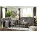  Manufacturer Color_Slate  -- Next Gen DuraPella Power Reclining Leather Look Loveseat with Console IMAGE 12