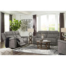 Manufacturer Color_Slate  -- Next Gen DuraPella Power Reclining Leather Look Loveseat with Console IMAGE 13