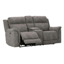  Manufacturer Color_Slate  -- Next Gen DuraPella Power Reclining Leather Look Loveseat with Console IMAGE 2