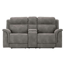  Manufacturer Color_Slate  -- Next Gen DuraPella Power Reclining Leather Look Loveseat with Console IMAGE 3