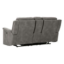  Manufacturer Color_Slate  -- Next Gen DuraPella Power Reclining Leather Look Loveseat with Console IMAGE 5