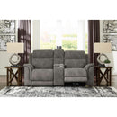  Manufacturer Color_Slate  -- Next Gen DuraPella Power Reclining Leather Look Loveseat with Console IMAGE 6