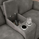  Manufacturer Color_Slate  -- Next Gen DuraPella Power Reclining Leather Look Loveseat with Console IMAGE 7