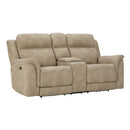  Manufacturer Color_Sand  -- Next-Gen DuraPella 5930218 Power Reclining Loveseat with Console and Adjustable Headrest IMAGE 2