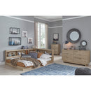  Oliah EB2270B2 Full Bookcase Storage Bed IMAGE 9
