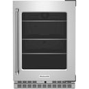  Color_Stainless Steel  -- 24 inch, 5.20 cu. ft. Compact Refrigerator with Glass Door IMAGE 1