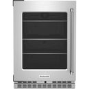  Color_Stainless Steel  -- 24 inch, 5.20 cu. ft. Compact Refrigerator with Glass Door IMAGE 1