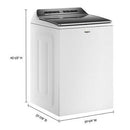  Whirlpool 5.2 cu.ft. Top Loading Washer with Load & Go™ Dispenser WTW8127LW IMAGE 7