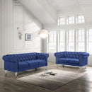  New Classic Furniture Emma Crystal UKD13 Loveseat - Royal Blue IMAGE 2
