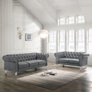  New Classic Furniture Emma Crystal UKD13 Sofa - Gray IMAGE 2
