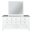  New Classic Furniture Tamarack BB044W-060 Mirror - White IMAGE 2