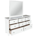  New Classic Furniture Tamarack BB044W-060 Mirror - White IMAGE 4
