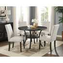  New Classic Furniture Crispin D162G-DT-GRY 48" Round Dining Table - Gray IMAGE 3