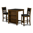  New Classic Furniture Gia D1701-32S-BRN 30" Counter Table W/2 Chairs & Stg Shelf - Brown IMAGE 2