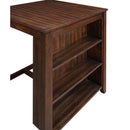 New Classic Furniture Gia D1701-32S-CHY 30" Counter Table W/2 Chairs & Stg Shelf - Cherry IMAGE 4