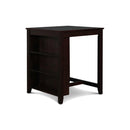  New Classic Furniture Gia D1701-32S-EBY 30" Counter Table W/2 Chairs & Stg Shelf - Ebony IMAGE 3