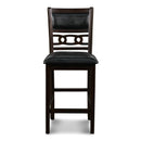  New Classic Furniture Gia D1701-32S-EBY 30" Counter Table W/2 Chairs & Stg Shelf - Ebony IMAGE 7