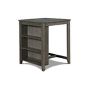  New Classic Furniture Gia D1701-32S-GRY 30" Counter Table W/2 Chairs & Stg Shelf - Gray IMAGE 3