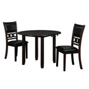  New Classic Furniture Gia D1701-40S-EBY 42" Dining Drop Leaf Table W/2 Chairs - Ebony IMAGE 2