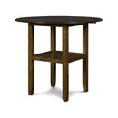  New Classic Furniture Gia D1701-42S-BRN 42" Counter Drop Leaf Table W/2 Chairs - Brown IMAGE 3