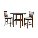  New Classic Furniture Gia D1701-42S-CHY 42" Counter Drop Leaf Table W/2 Chairs - Cherry IMAGE 1