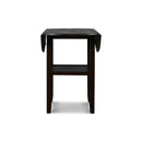  New Classic Furniture Gia D1701-42S-EBY 42" Counter Drop Leaf Table W/2 Chairs - Ebony IMAGE 4