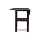  New Classic Furniture Gia D1701-42S-EBY 42" Counter Drop Leaf Table W/2 Chairs - Ebony IMAGE 5