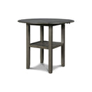  New Classic Furniture Gia D1701-42S-GRY 42" Counter Drop Leaf Table W/2 Chairs - Gray IMAGE 3