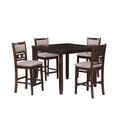  New Classic Furniture Gia D1701-542-CHY 5 pc 42" Square Counter Table & 4 Chairs - Cherry IMAGE 1