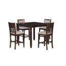  New Classic Furniture Gia D1701-542-CHY 5 pc 42" Square Counter Table & 4 Chairs - Cherry IMAGE 2