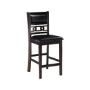  New Classic Furniture Gia D1701-542-EBY 5pc 42" Square Counter Table & 4 Chairs - Ebony IMAGE 7