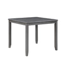  New Classic Furniture Gia D1701-542-GRY 5 pc 42" Square Counter Table & 4 Chairs - Gray IMAGE 3