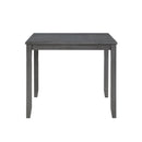  New Classic Furniture Gia D1701-542-GRY 5 pc 42" Square Counter Table & 4 Chairs - Gray IMAGE 4