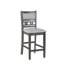  New Classic Furniture Gia D1701-542-GRY 5 pc 42" Square Counter Table & 4 Chairs - Gray IMAGE 7