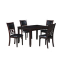  New Classic Furniture Gia D1701-548-EBY 5 pc 48" Rectangular Dining Table & 4 Chairs - Ebony IMAGE 1