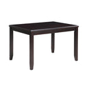  New Classic Furniture Gia D1701-548-EBY 5 pc 48" Rectangular Dining Table & 4 Chairs - Ebony IMAGE 3