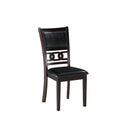 New Classic Furniture Gia D1701-548-EBY 5 pc 48" Rectangular Dining Table & 4 Chairs - Ebony IMAGE 8