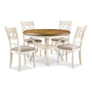  New Classic Furniture Cori D1719-50S-BSQ 5 pc Dining Set - Bisque/Brown IMAGE 1