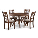 New Classic Furniture Cori D1719-50S-CHY 5 pc Round Dining Set - Cherry IMAGE 8