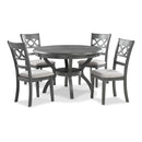  New Classic Furniture Cori D1719-50S-GRY 5 pc Round Dining Set - Gray IMAGE 1