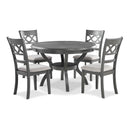  New Classic Furniture Cori D1719-50S-GRY 5 pc Round Dining Set - Gray IMAGE 2