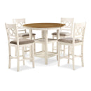  New Classic Furniture Cori D1719-52S-BSQ 5 pc Counter Dining Set - Bisque/Brown IMAGE 8